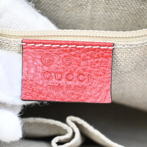 GUCCI GG Interlocking Charm 2Way Shoulder Hand Bag Leather Red GHW 97KB275 - Picture 14 of 14